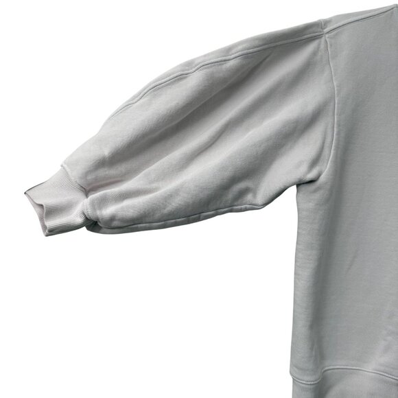 Agolde Thora Light Gray Sweatshirt Balloon Sleeve Womens Size Small - Picture 2 of 5